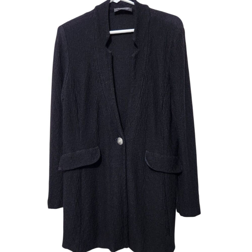 St John Wool Blend cardigan sweater Size Medium/Large Black